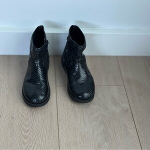 Zara Kids Shiny Black Boots
